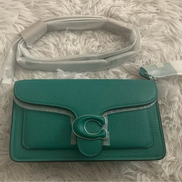 Coach Tabby Leather Clutch with Chain Strap Small - Picture 1 of 7